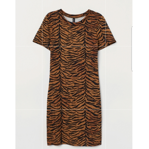 h&m tiger dress